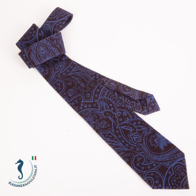 cravatta sartoriale vintage paisley seta