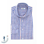 camicia uomo righe blu e rosse